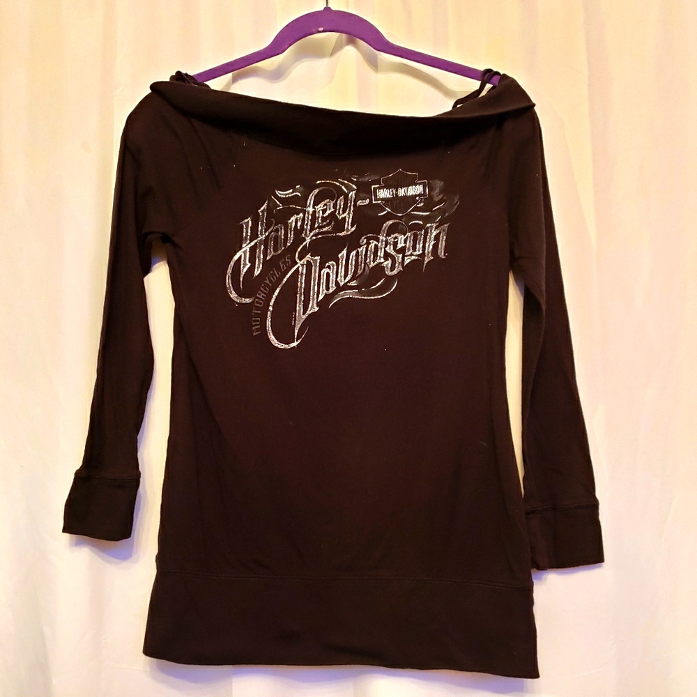 Harley Davidson Off Shoulder Top